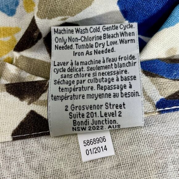 POTTERY BARN Linen Napkins 20x20 Floral Tropical Set of 12 - Picture 6 of 8